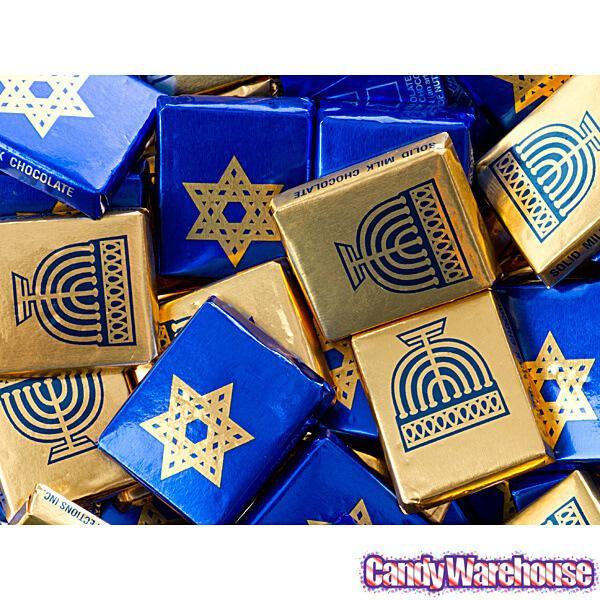 Chanukah Chocolate Napolitains: 1LB Bag