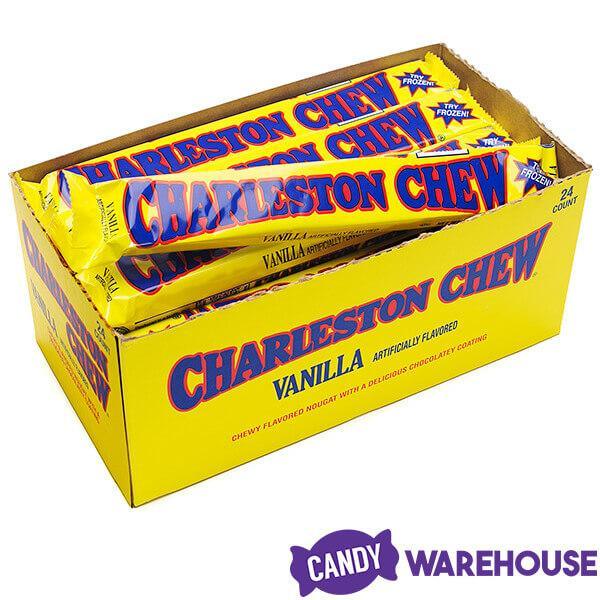 Charleston Chew Candy Bars - Vanilla: 24-Piece Box - Candy Warehouse