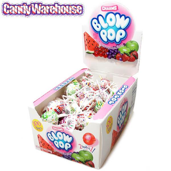 Charms Blow Pops Assortment: 100-Piece Box - Candy Warehouse