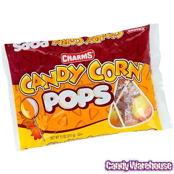 Charms Candy Corn Pops: 15-Piece Bag - Candy Warehouse