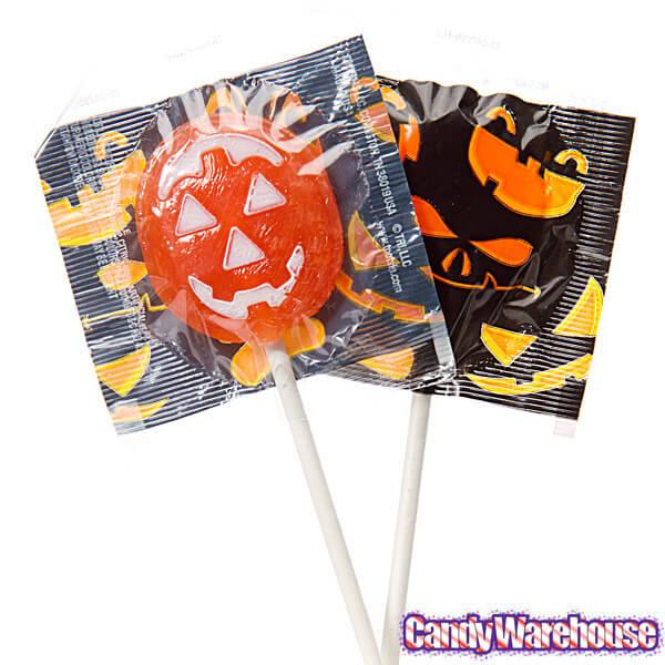 Charms Orange Pumpkin Pops: 15-Piece Bag - Candy Warehouse