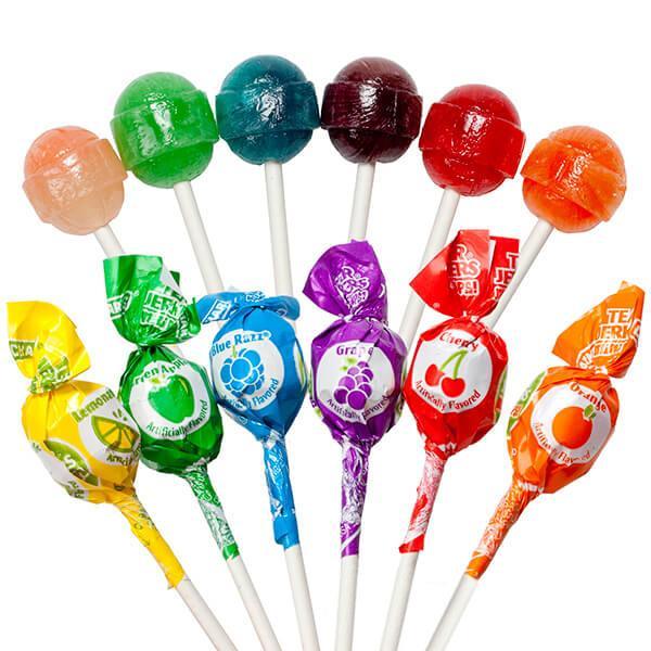 Charms Tear Jerkers Super Sour Mini Pops: 55-Piece Bag | Candy Warehouse