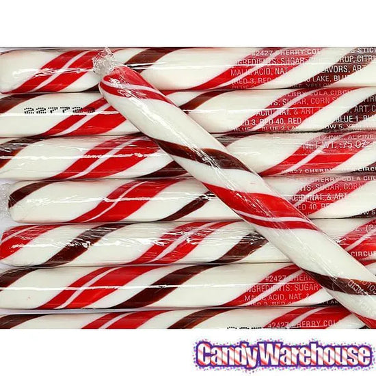 Cherry Cola Hard Candy Sticks: 100-Piece Box | Candy Warehouse