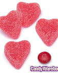 Cherry Jelly Hearts Candy: 16-Ounce Tub - Candy Warehouse