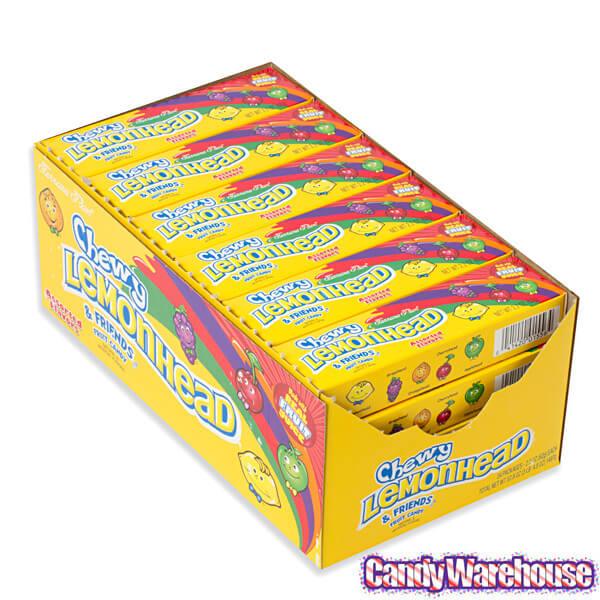 Chewy Lemonhead &amp; Friends 2.2-Ounce Packs: 24-Piece Box - Candy Warehouse