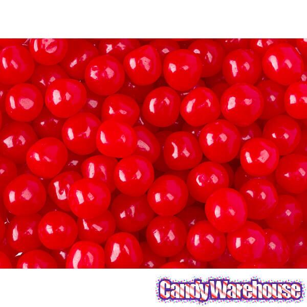 Chewy Sour Balls - Cherry: 5LB Bag - Candy Warehouse