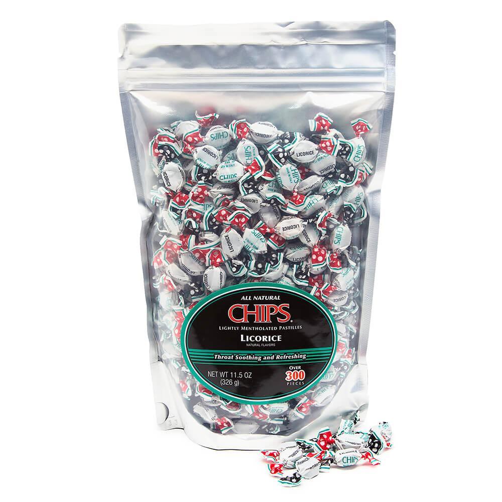 Chips Candy - Licorice: 300-Piece Bag - Candy Warehouse