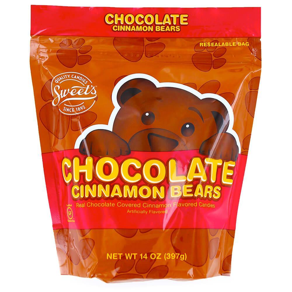 Chocolate Covered Cinnamon Bears: 14-Ounce Bag - Candy Warehouse