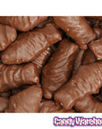 Chocolate Covered Red Gummy Fish: 5LB Bag - Candy Warehouse