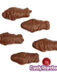 Chocolate Covered Red Gummy Fish: 5LB Bag - Candy Warehouse