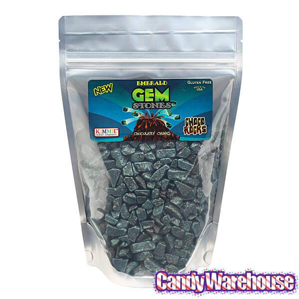 Chocolate Emerald Gemstones Candy: 1LB Bag - Candy Warehouse