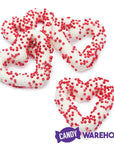 Chocolate Frosted Valentine Mini Pretzel Hearts: 5LB Bag - Candy Warehouse