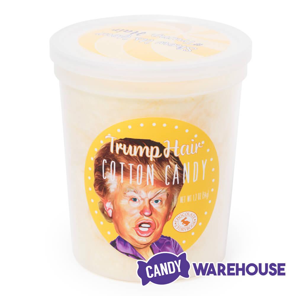 Chocolate Storybook Trump Hair Cotton Candy - Butterscotch: 1-Ounce Tub - Candy Warehouse