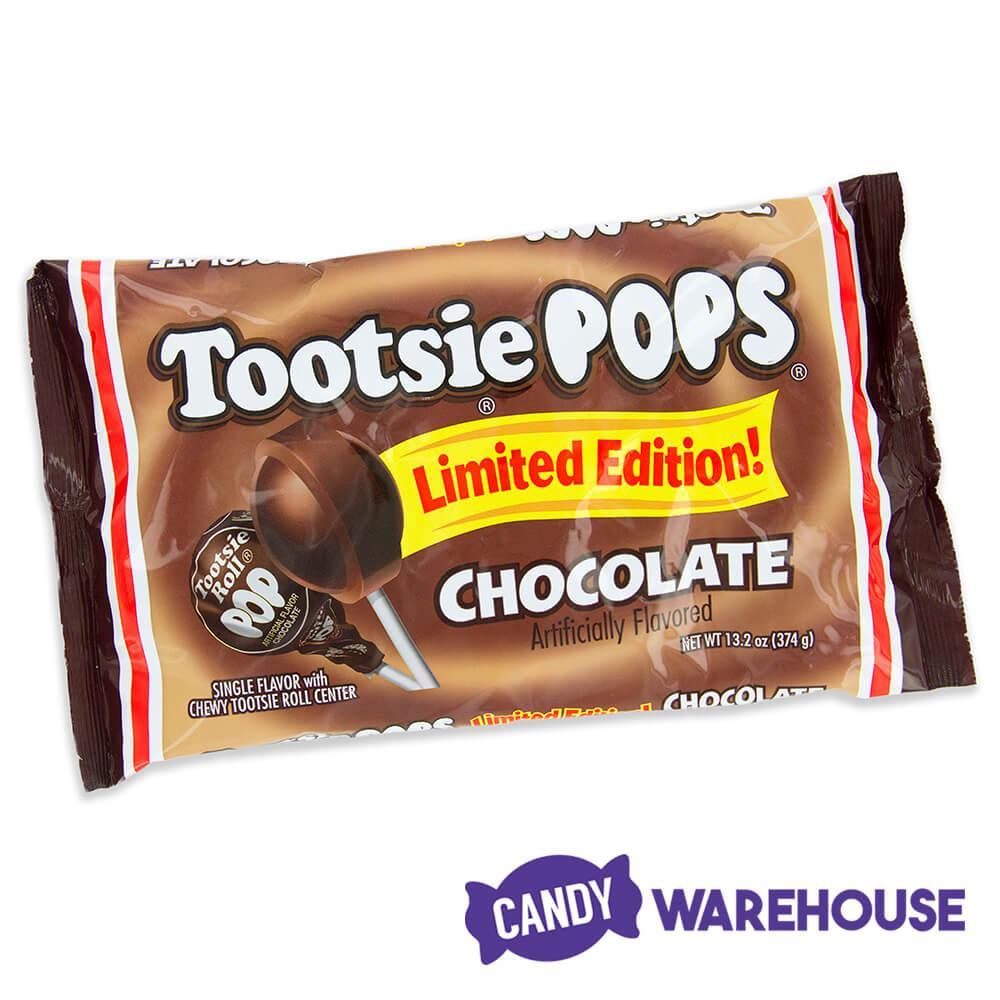 Chocolate Tootsie Pops: 20-Piece Bag - Candy Warehouse