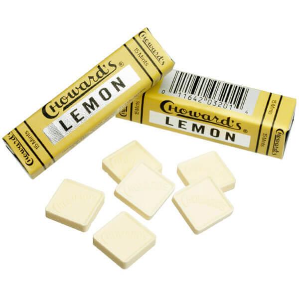 Choward&#39;s Lemon Mint Squares Candy Packs: 24-Piece Box - Candy Warehouse