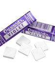 Choward's Violet Mint Squares Candy Packs: 24-Piece Box