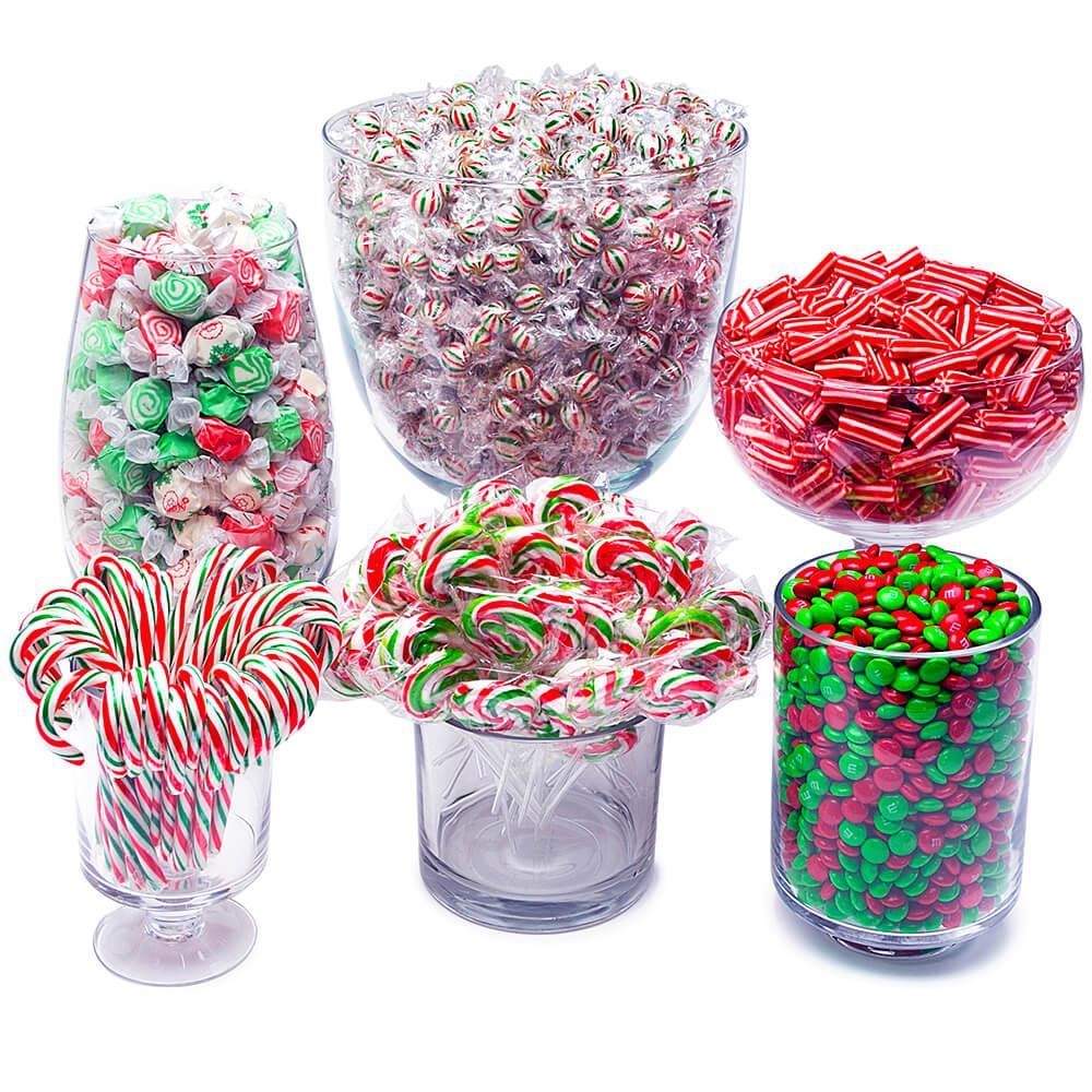 Christmas Candy Bar Table Assortment - Candy Warehouse