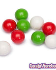 Christmas Everlasting Gobstopper Snowballs Candy 5-Ounce Packs: 12-Piece Box - Candy Warehouse