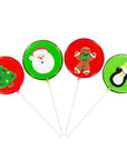 Christmas Hard Candy Lollipops: 12-Piece Pack