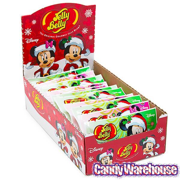 Christmas Jelly Belly Disney Mickey and Minnie Jelly Beans 1-Ounce Packs: 24-Piece Display - Candy Warehouse