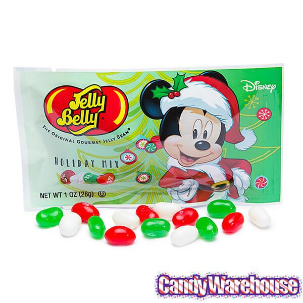 Christmas Jelly Belly Disney Mickey and Minnie Jelly Beans 1-Ounce Packs: 24-Piece Display - Candy Warehouse