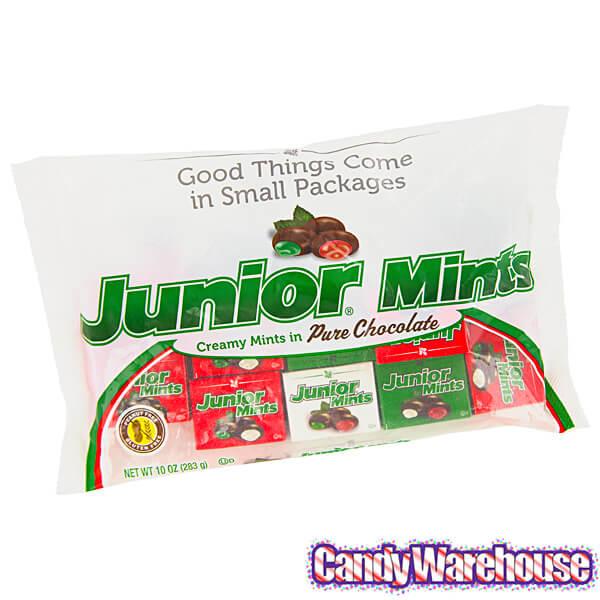 Christmas Junior Mints Candy Mini Packs: 15-Piece Bag - Candy Warehouse