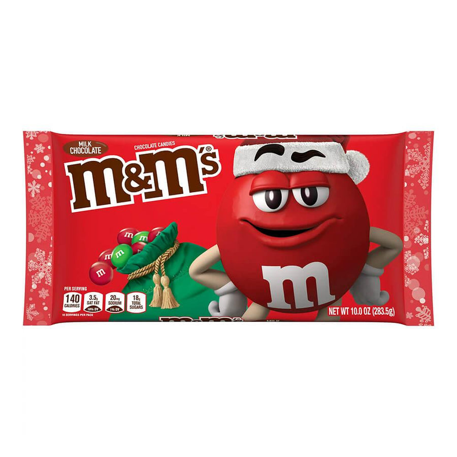  M&M'S Holiday Milk Chocolate Christmas Candy, 10-ounce Bag :  Grocery & Gourmet Food