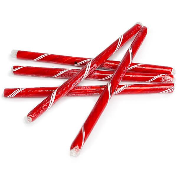 Christmas Peppermint Hard Candy Sticks: 100-Piece Box - Candy Warehouse