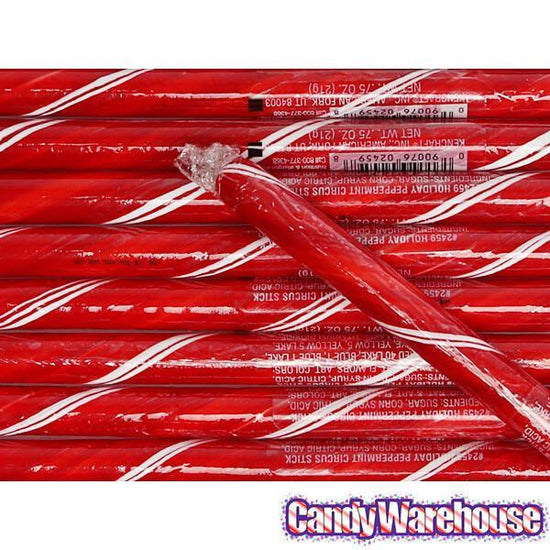 Christmas Peppermint Hard Candy Sticks: 100-Piece Box | Candy Warehouse