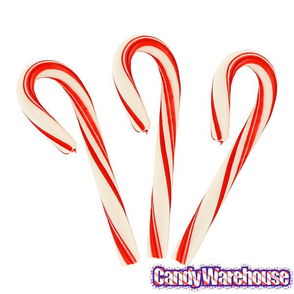 Christmas Peppermint Mini Candy Canes: 240-Piece Box - Candy Warehouse