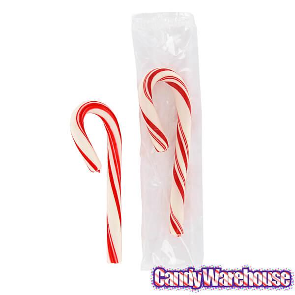 Christmas Peppermint Mini Candy Canes: 240-Piece Box - Candy Warehouse