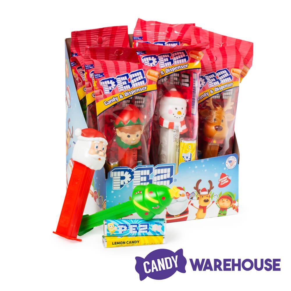 Christmas PEZ Candy Packs: 12-Piece Display - Candy Warehouse