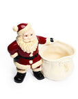 Christmas Santa Ceramic Candy Cane Holder