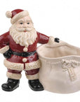 Christmas Santa Ceramic Candy Cane Holder