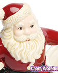 Christmas Santa Ceramic Candy Cane Holder