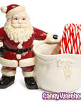 Christmas Santa Ceramic Candy Cane Holder