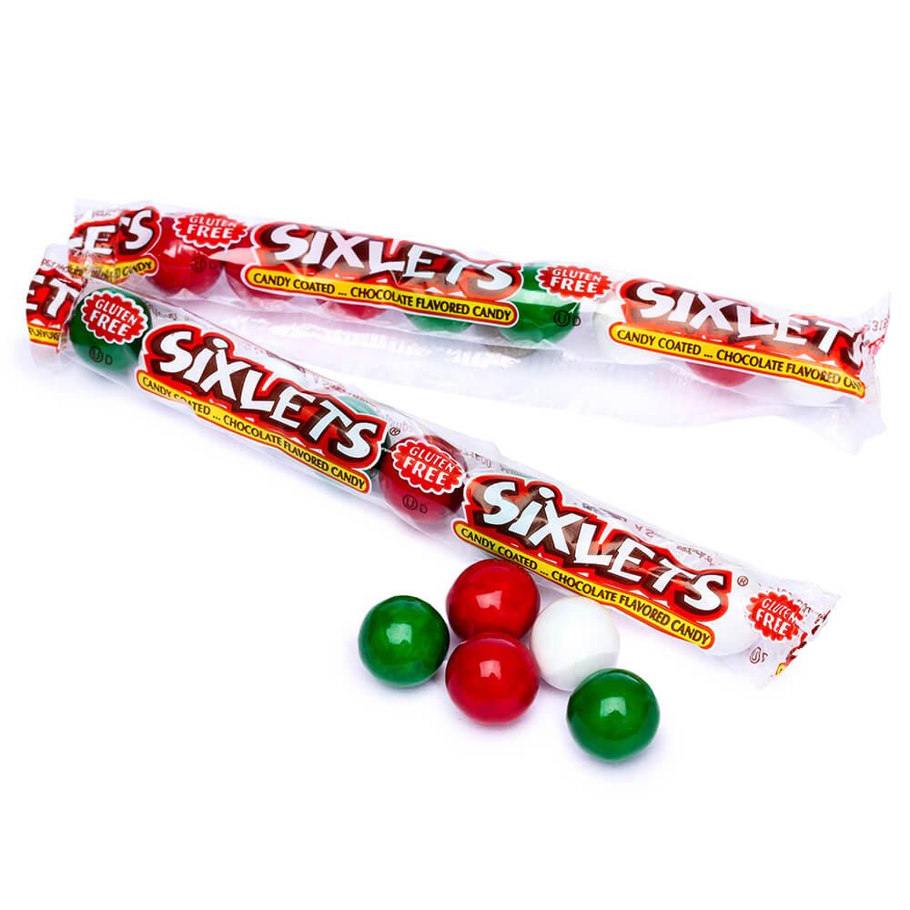 Christmas Sixlets Candy Packets: 15-Piece Bag - Candy Warehouse