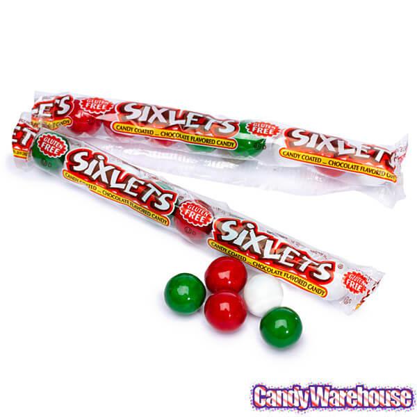 Christmas Sixlets Candy Packets: 15-Piece Bag - Candy Warehouse