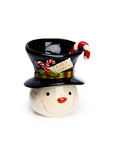 Christmas Snowman Ceramic Candy Cane Holder - Candy Warehouse