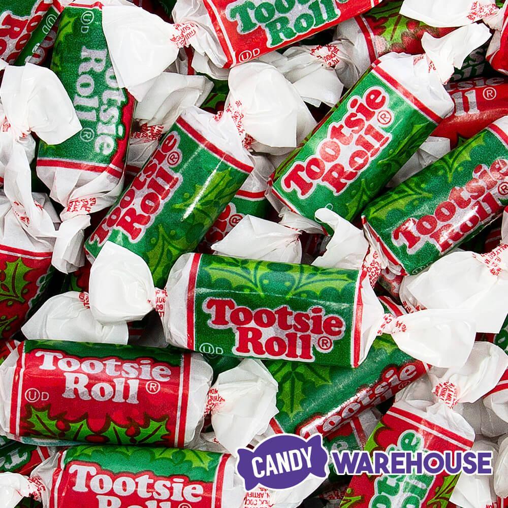 Christmas Tootsie Rolls: 50-Piece Bag - Candy Warehouse