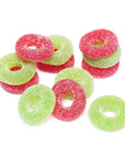 Christmas Wreaths Jelly Rings Candy: 16-Ounce Tub - Candy Warehouse