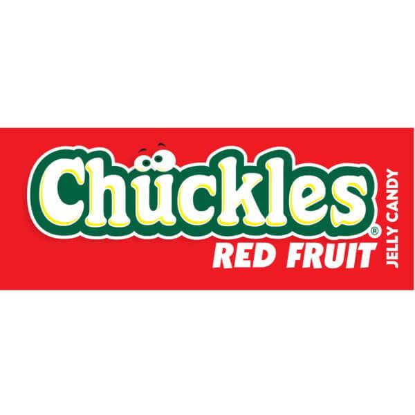 Chuckles Red Fruit Jelly Candy Packs: 24-Piece Box - Candy Warehouse