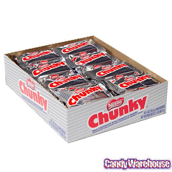 Chunky Chocolate Bars: 24-Piece Box - Candy Warehouse