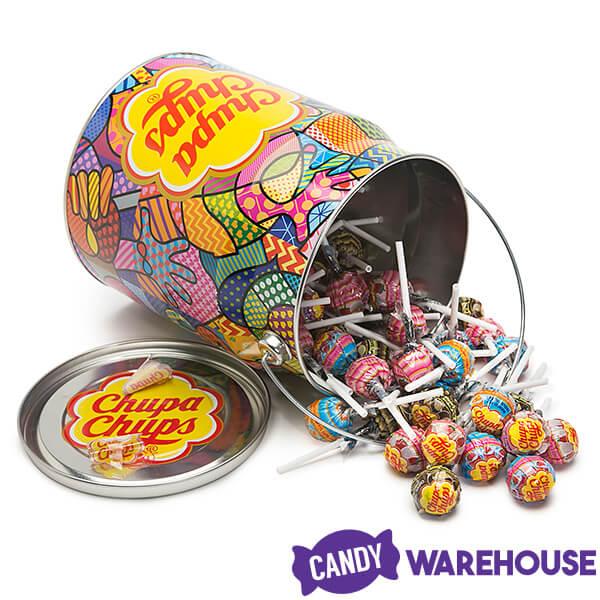 Chupa Chups Ice Cream Lollipops: 80-Piece Collectible Tin - Candy Warehouse