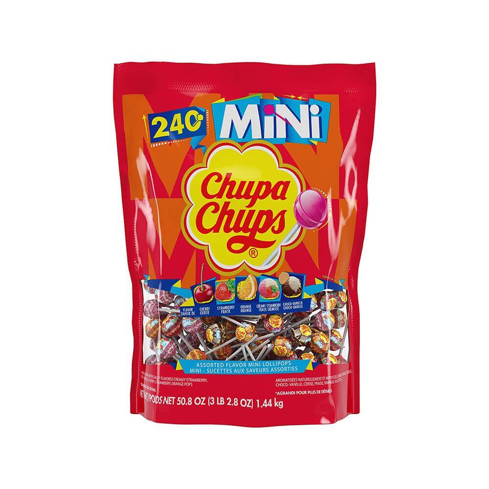 Chupa Chups Mini Lollipops: 240-Piece Bag - Candy Warehouse