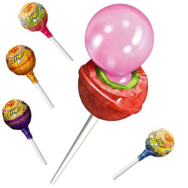 Chupa Chups XXL Trio Lollipops: 12-Piece Display - Candy Warehouse