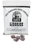 Claeys Hard Candy Drops Bags - Licorice: 12-Piece Box - Candy Warehouse