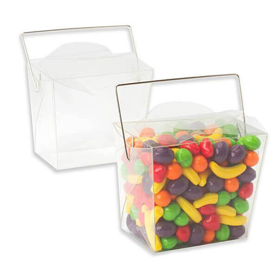 Clear Acetate Chinese Take-Out Boxes: 24-Piece Set | Candy Warehouse