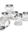 Clear Candy Pail with Metal Lid - 4-Ounce: 6-Piece Set