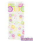 Clear Cello Candy Bags with Bright Modern Dots: 100-Piece Box - Candy Warehouse